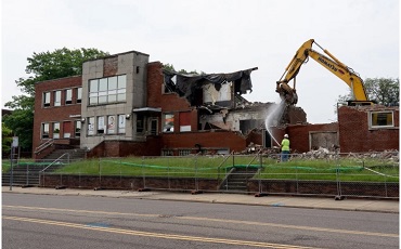 E. Akron YMCA demolition